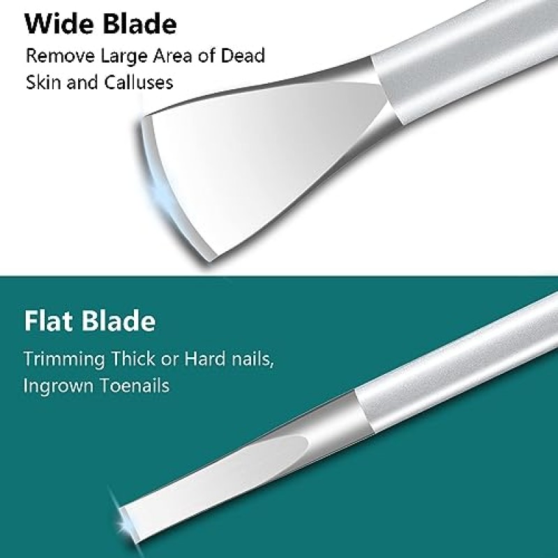 내향성 발톱 제거 키트, 페디큐어 도구 키트 전문 칼 세트 스테인레스 스틸 내향성 발톱 도구 발 관리 도구 네일 큐티클 리무버, 4개 세트