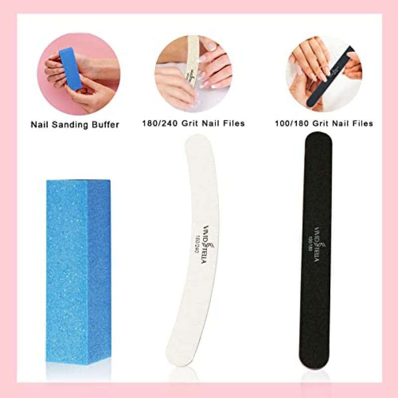 18Pcs 네일 파일 세트 블랙 스트레이트 에머리 보드 회색 곡선 손톱 파일 전문 매니큐어 도구 키트 직사각형 네일 버퍼 블록 네일 케어 파일 버퍼 도구