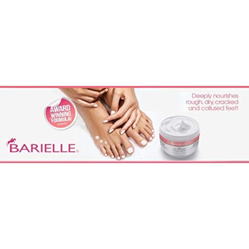 BARIELLE 토탈 풋 케어 크림 12oz. – 건조하고 갈라진 발을 위한 풋 크림