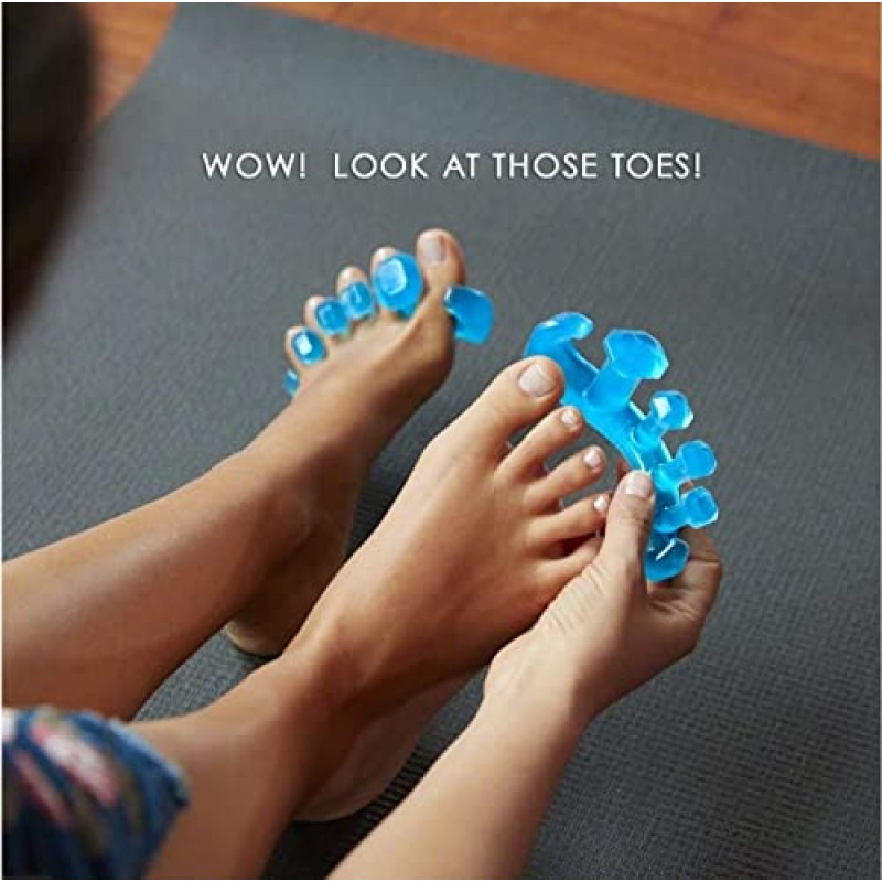 YogaToes GEMS: 젤 발가락 들것 및 분리기 - 건막류, 해머 발가락 싸움을 위한 미국의 선택(소형은 신발 사이즈 W: 7.5-11 / M: 7-10에 적합)