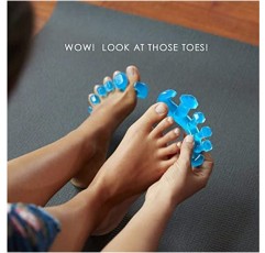 YogaToes GEMS: 젤 발가락 들것 및 분리기 - 건막류, 해머 발가락 싸움을 위한 미국의 선택(소형은 신발 사이즈 W: 7.5-11 / M: 7-10에 적합)