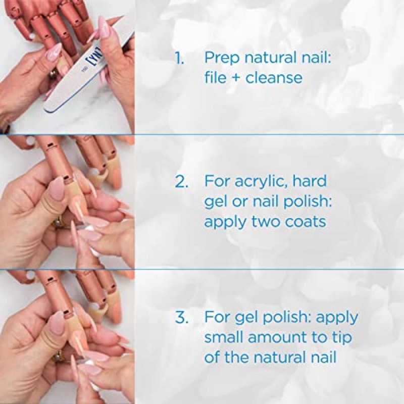 Young Nails 단백질 결합. 네일 준비 + 빠른 건조. 젤용 앵커, 광택제 + 아크릴 케라틴 본더, 0.25 Fl Oz