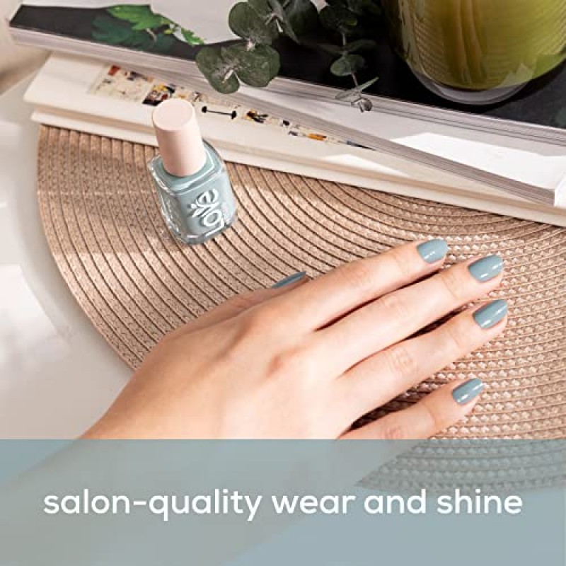 essie LOVE 매니큐어, 80% 식물성, 살롱 품질, 비건, 베이지, 백 투 ​​러브, 0.46 Fl Oz