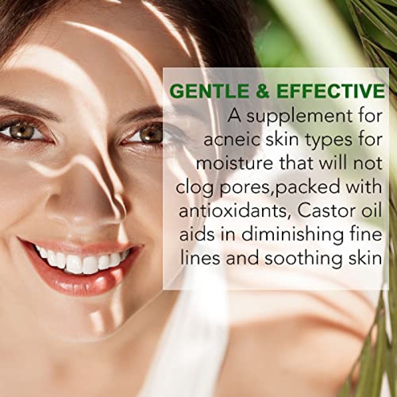 VXHDAG 자메이카 블랙 캐스터 오일, 100% 순수 냉압착 비정제 모발 성장, 피부 상태, 눈썹 속눈썹, 네일 케어 성장, 강화, 수분 및 회복, 유리병 4.06 fl oz