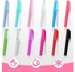 24 Pcs 유리 네일 파일 크리스탈 케이스 손톱 매니큐어 여성용 양면 에칭 손가락 소녀 및 파일러 전문 네일 케어 도구 용품 12 색