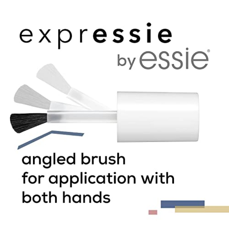 essie exprEssie FX 퀵드라이 비건 매니큐어, 인조 리얼, 핑크 크로매틱, 0.33온스