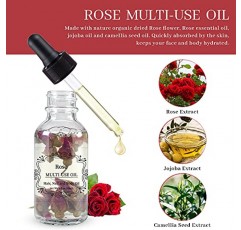 NP NATURES PHILOSOPHY 라벤더 로즈 다용도 바디 오일 2팩 얼굴, 바디, 네일 케어 및 마사지용 천연 및 유기농 에센셜 오일 - 30ML