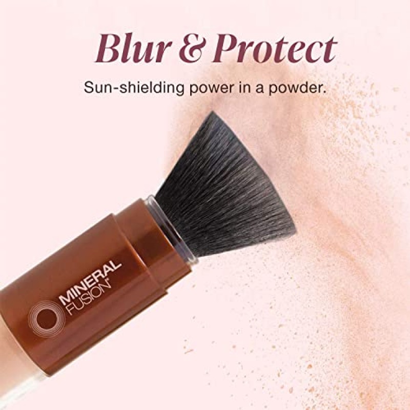 Mineral Fusion Brush-On Sun Defense, SPF 30, UVA 및 UVB 보호, 파라벤 없음, 글루텐 없음, 채식주의자, 프탈레이트 없음, 저자극성 0.14온스(1팩)