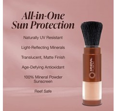 Mineral Fusion Brush-On Sun Defense, SPF 30, UVA 및 UVB 보호, 파라벤 없음, 글루텐 없음, 채식주의자, 프탈레이트 없음, 저자극성 0.14온스(1팩)