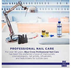 Blue Cross 프로페셔널 네일 케어, 천연 미네랄 오일 무첨가, 영양 공급, 수분 공급 및 보습 네일 + 큐티클 오일, 레몬그라스 및 라벤더 에센셜 오일 향, 동물 실험 없음, 미국산, 1fl oz/30mL