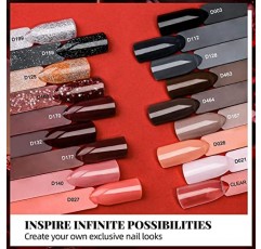 30Pcs 딥 파우더 네일 키트 스타터-모로반 18 색 딥 파우더 순수 글리터 네일 딥핑 파우더 세트 전기 네일 드릴 머신 초보자 또는 집에서 전문 DIY를위한 딥핑 파우더