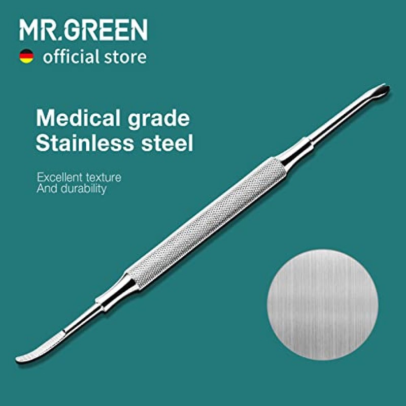 MR.GREEN 다기능 네일 케어 도구 큐티클 푸셔 네일 먼지 클리너 양방향 디자인 손톱 큐티클 트리머 (Mr-2158)