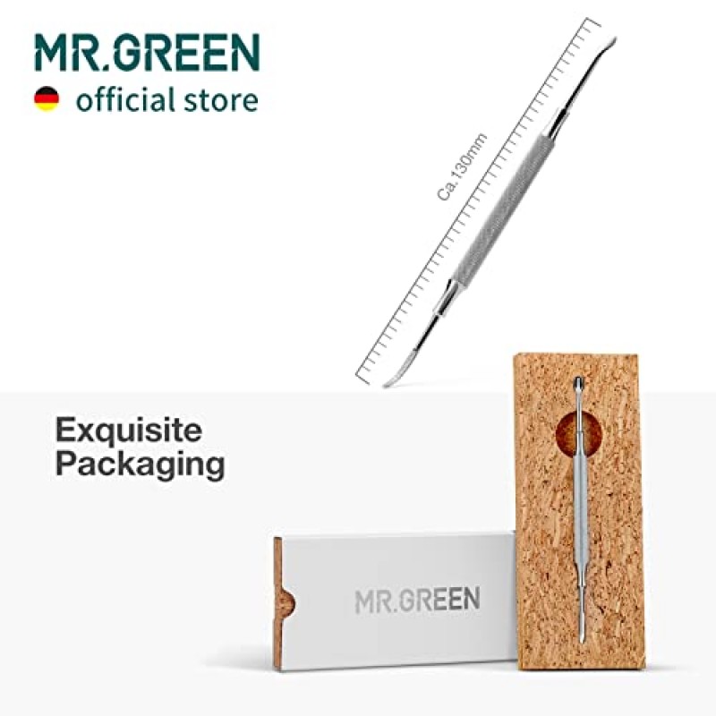 MR.GREEN 다기능 네일 케어 도구 큐티클 푸셔 네일 먼지 클리너 양방향 디자인 손톱 큐티클 트리머 (Mr-2158)