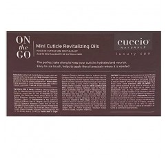 Cuccio Naturale 미니 큐티클 리바이탈라이징 오일 - 건성 피부 및 손톱을 위한 하이드레이팅 리페어 - 파라벤 및 동물 실험을 하지 않은 스파 향료 - 4개