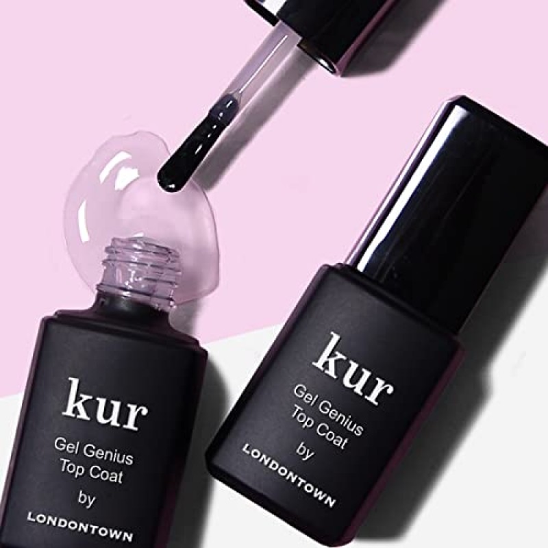Londontown kur Conceal & Go Duo 세트, 네일 일루미네이팅 컨실러 및 젤 지니어스 탑 코트 포함, 0.4 Fl Oz