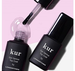 Londontown kur Conceal & Go Duo 세트, 네일 일루미네이팅 컨실러 및 젤 지니어스 탑 코트 포함, 0.4 Fl Oz