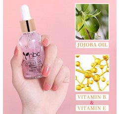 Nbc 큐티클 오일 2x30ml 로즈 & 딸기 향기 대형 병 세트 네일 큐티클 피부 손상 복구