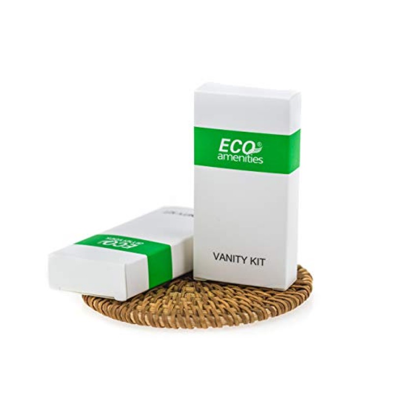ECO 어메니티 호텔 세면대 세트, 여행용 화장솜, 면봉, 네일 파일이 개별 포장된 종이 상자에 포장되어 있으며, 케이스당 100세트입니다.