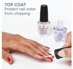 OPI 매니큐어 탑 코트, 무광택 마감, 색상 씰, 긁힘 또는 부서짐 방지, 최대 7일 착용, 0.5 fl oz