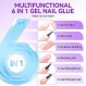Gelike ec 6 in 1 네일 글루 젤 32ML 2개: 투명 아크릴 네일용 초강력 네일 글루 - 네일 팁의 투명 프레스를 위한 오래 지속되는 연장 젤 접착제 UV 네일 글루 매니큐어, UV 경화 필요