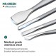 MR.GREEN 페디큐어 나이프 세트 전문 자란 발톱깎이 풋 케어 도구 스테인레스 스틸 네일 큐티클 니퍼 리무버 키트 5Pcs 멀티 컬러