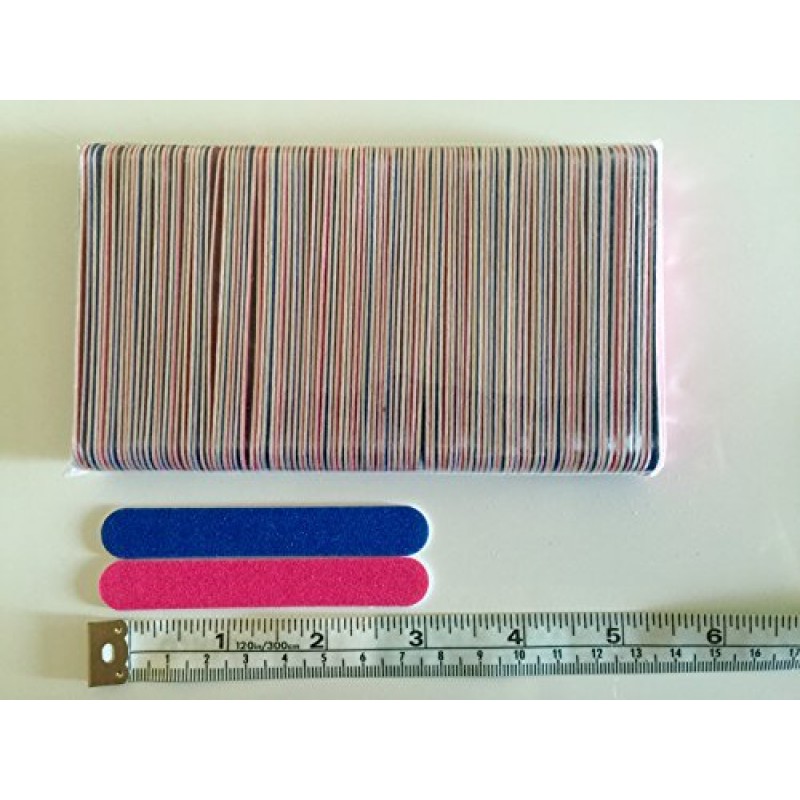 새로운 200 PCS 일회용 전문 뷰티 케어 네일 파일 100/240 그릿 네일 버퍼 버핑 슬림 크레센트 도구 유아 아기 네일 파일