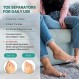 Welnove 발가락 스페이서 건막류 교정기 - Hammertoes, 여성용 남성용 건막류 패드, 요가 연습에 적합한 티 트리 오일 주입 젤 발가락 분리기 8개