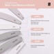 MelodySusie 네일 파일 버퍼 세트, 네일 파일링, 쉐이핑, 스무딩, 버핑 및 샤이닝용 양면 에머리 보드 6개, 가정 및 미용실용 매니큐어 페디큐어 도구, 개별 포장
