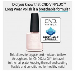 CND Vinylux 롱웨어 그레이 매니큐어, 젤 같은 광택 및 칩 방지 색상, 0.5 Fl Oz