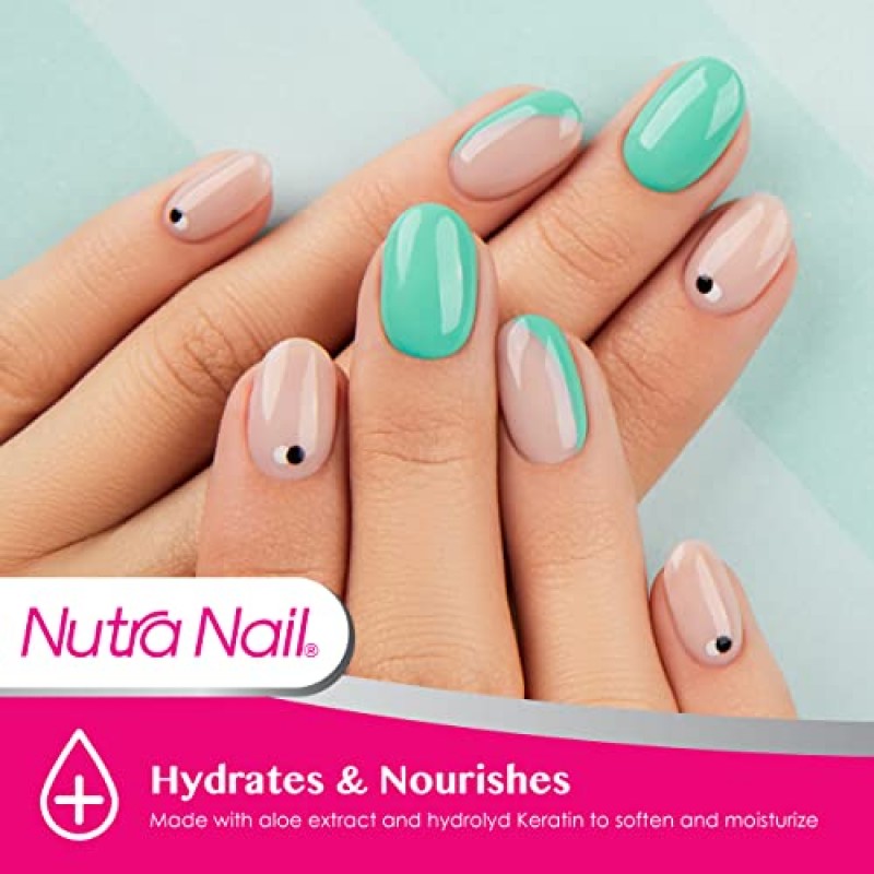 Nutra Nail Naturals 큐티클 리무버 - 손톱 및 손톱 건강을 위한 인스턴트 네일 베드 연화제 및 제거 오일 트리트먼트(0.45 Fl Oz)