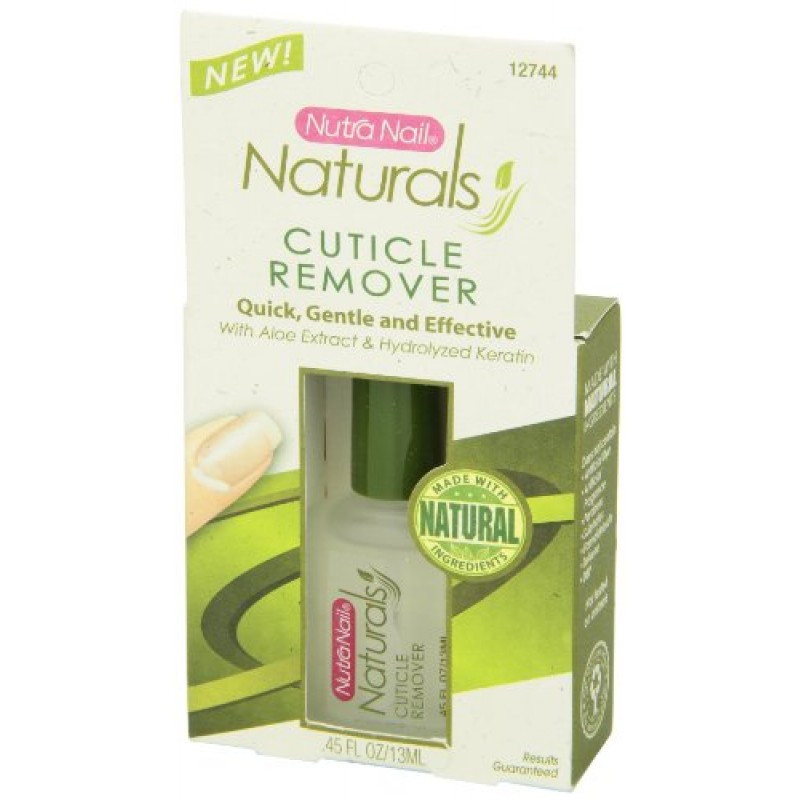 Nutra Nail Naturals 큐티클 리무버 - 손톱 및 손톱 건강을 위한 인스턴트 네일 베드 연화제 및 제거 오일 트리트먼트(0.45 Fl Oz)