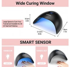모든 것이 포함된 MelodySusie 아크릴 네일 키트, 휴대용 전기 네일 드릴, 48W UV LED 네일 램프, 3D 네일 아트 장식, 젤 네일용 올인원 컴팩트 Efile 전기 파일 키트