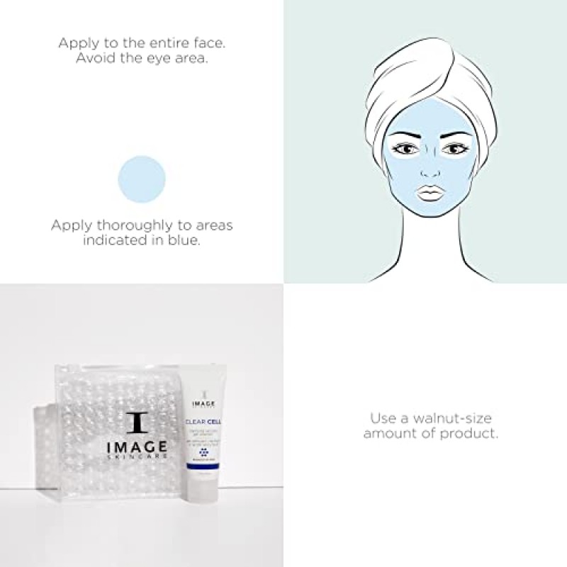 IMAGE 스킨케어, CLEAR CELL 살리실산 젤 클렌저, 부드러운 포밍 세안제는 과도한 유분을 제거하고 지성 피부를 위한 윤기를 선사합니다.
