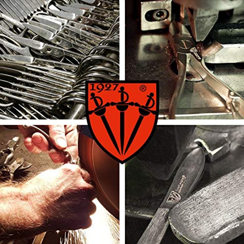 3 Swords Germany - 브랜드 품질 6피스 매니큐어 페디큐어 키트 세트 - 스테인레스 스틸 네일 관리 도구 - Made in Solingen Germany (500)