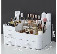 서랍이 있는 BREIS 메이크업 정리함, 세면대용 대용량 조리대 정리함, 스킨 케어, 화장품, 브러쉬, 아이섀도우, 로션, 립스틱, 매니큐어를 위한 욕실 메이크업 정리함...