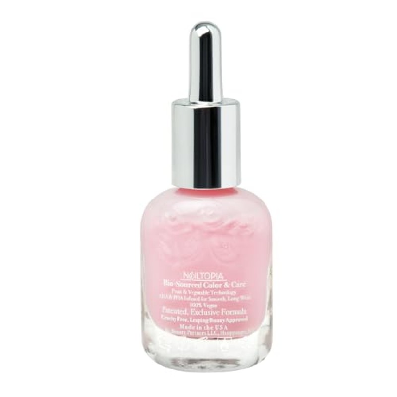Nailtopia 바이오 공급, 칩 프리 네일 래커 - 완전 천연, 강화 비오틴 및 슈퍼푸드 주입 폴란드어 - 칩 방지 포뮬러 - 빠른 건조, 오래 지속되는 마모 - Do Or FiDi - 0.41 온스