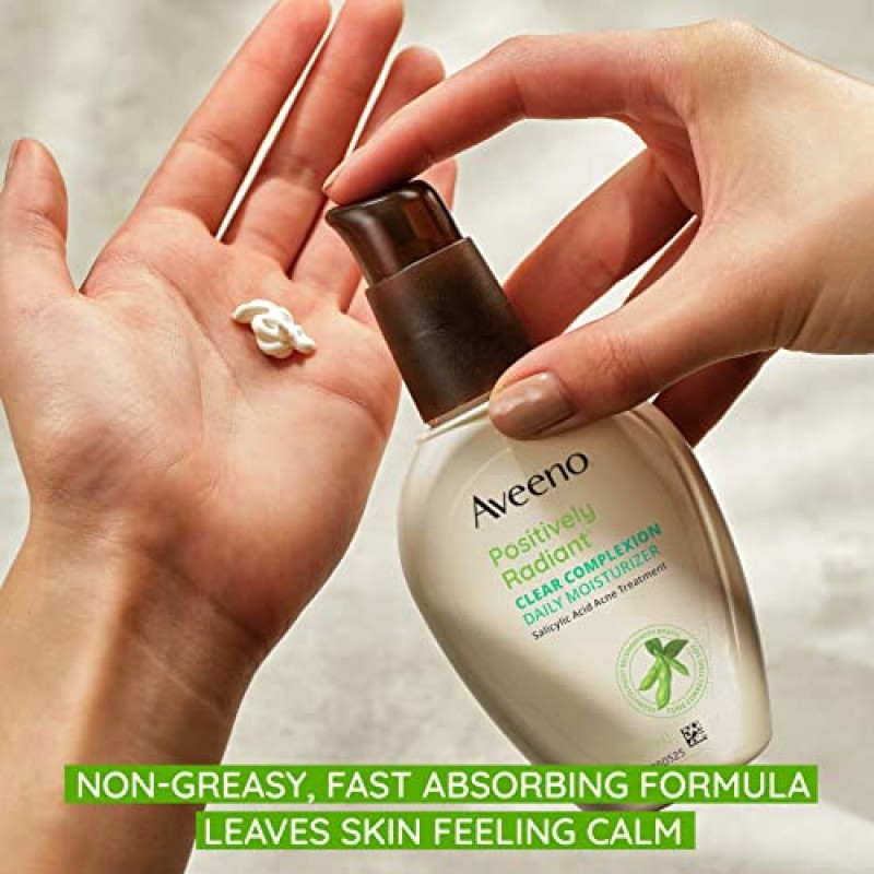 Aveeno, 페이셜 모이스처라이저 클리어 컴플렉션 데일리 모이스처라이저 펌프, 4 fl oz