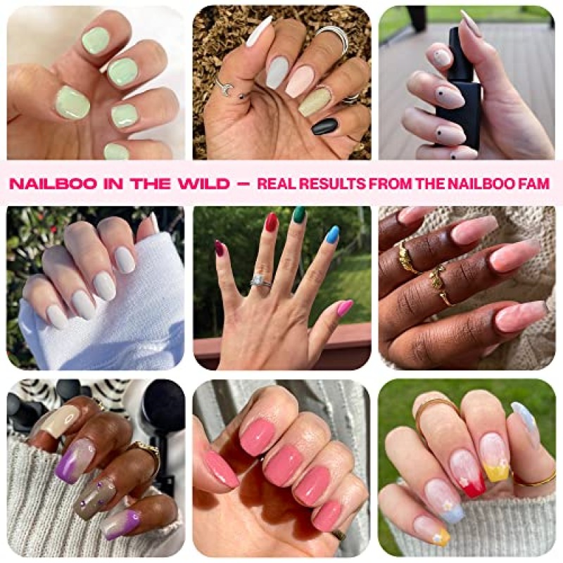Nailboo PREMIUM(복숭아 글리터) 솔라 쉬머 네일 딥 파우더 DIY 네일 딥 파우더 오랫동안 지속되는 딥 네일 네일 딥 강화제 UV 램프가 필요하지 않으며 Nailboo Essential Liquids와 함께 사용 0.5oz.
