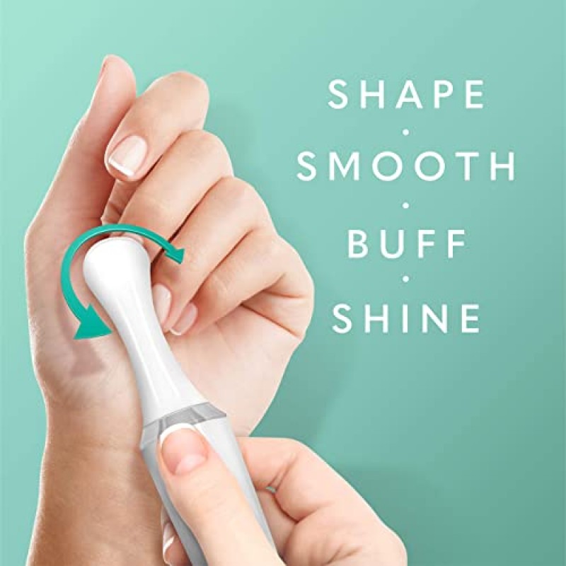 독특한 진동 헤드를 갖춘 Bellasonic 4-in-1 충전식 전기 네일 파일 세트용 교체 디스크 – 모양, 부드러움, 버프 및 광택 네일 | 큐티클 및 굳은살 제거 (2세트)