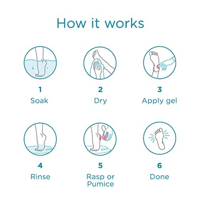 Lee Beauty 프로페셔널 각질 제거제 엑스트라 스트렝스 젤(8온스) 및 발 껍질 스파 키트