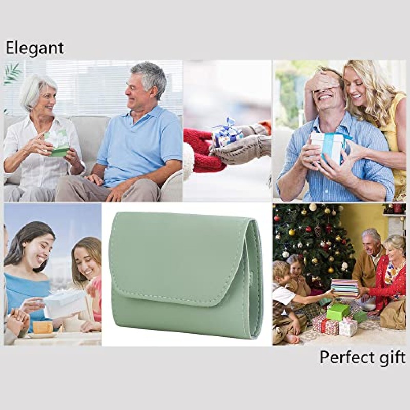 여성용 선물, 매니큐어 세트 전문가용, 손톱깎이, 페디큐어 키트, 16 In 1 그루밍 키트 스테인레스 스틸, 남성용 고급 가죽 여행용 케이스가 포함된 발톱 가위 도구 민트 업그레이드 버전