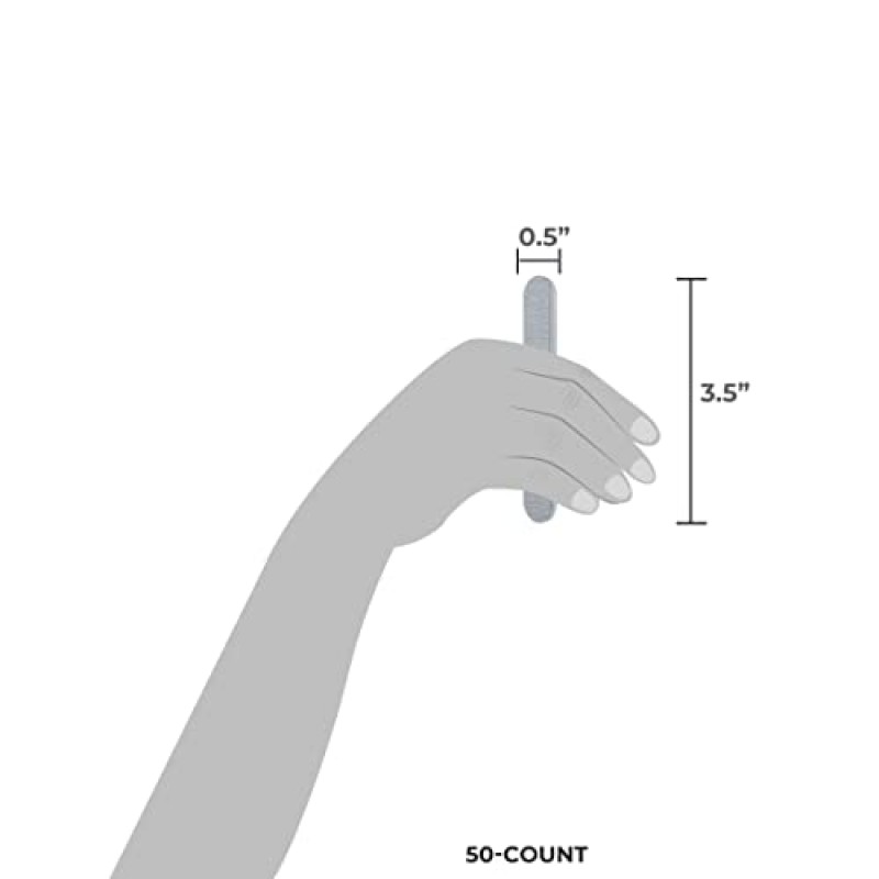 ForPro 미니 폼 보드, Zebra, 100/180방, 양면 매니큐어 네일 줄, 3.5