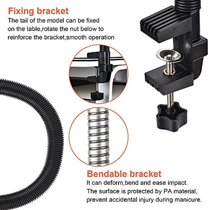 아크릴 네일 연습용 손, INFILILA 네일 연습용 손, 네일 트레이닝 핸드, 네일 팁 200개 포함 유연한 네일 연습용 핸드 키트, 초보자용 네일 파일 및 클리퍼