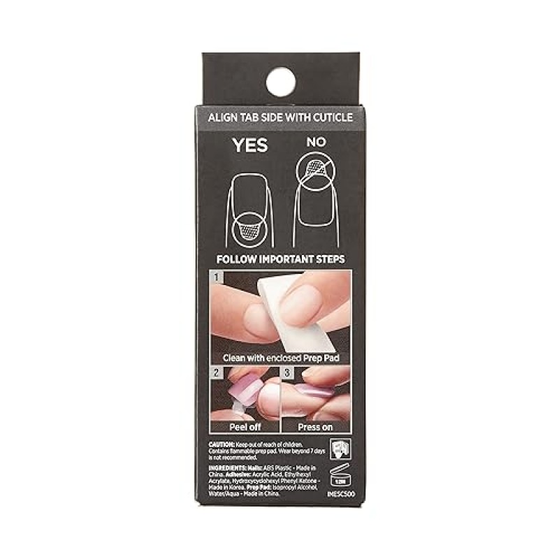 KISS imPRESS 프레스온 매니큐어 프리미엄 컬렉션 가짜 손톱 - 스위트 라이프, 퍼플 젤리 물결 모양, 짧고 정사각형, 적용 용이성, 슈퍼 홀드, 칩 방지, 얼룩 방지, 건조 시간 없음, 내구성 | 30개