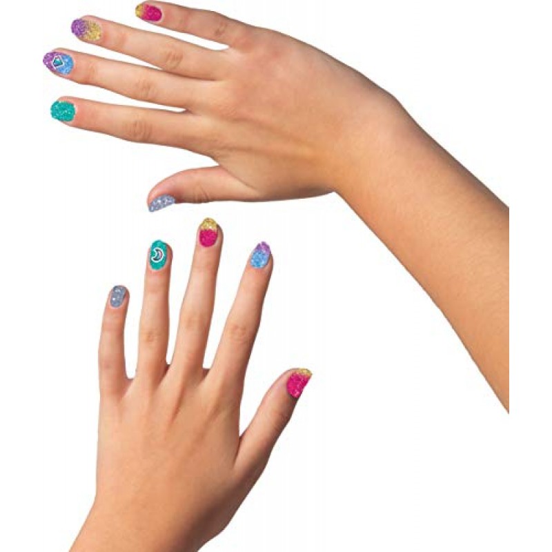 Cool Maker, 8세 이상 어린이를 위한 매니큐어 5개용 GO Glam glitter Nails DIY 활동 키트