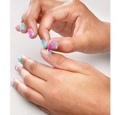 Cool Maker, 8세 이상 어린이를 위한 매니큐어 5개용 GO Glam glitter Nails DIY 활동 키트