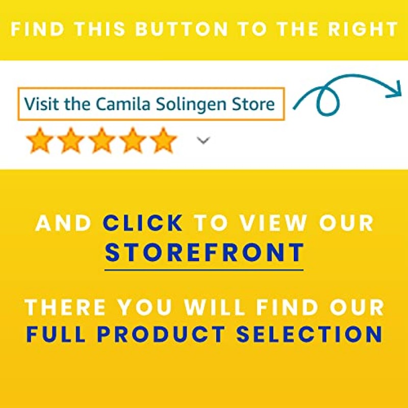 Camila Solingen CS01 안전 팁 매니큐어 및 페디큐어용 아기 손톱 가위 유아 손톱 관리용 손질 가위, 저자극성 금도금 가위. 독일 졸링겐에서 스테인레스 스틸로 제작