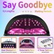 순 글로벌 UV LED 네일 램프, 280W UV 조명, 자동 센서가 장착된 전문가용 네일 건조기, 타이머 4개와 LCD 디스플레이가 장착된 매니큐어 경화 램프