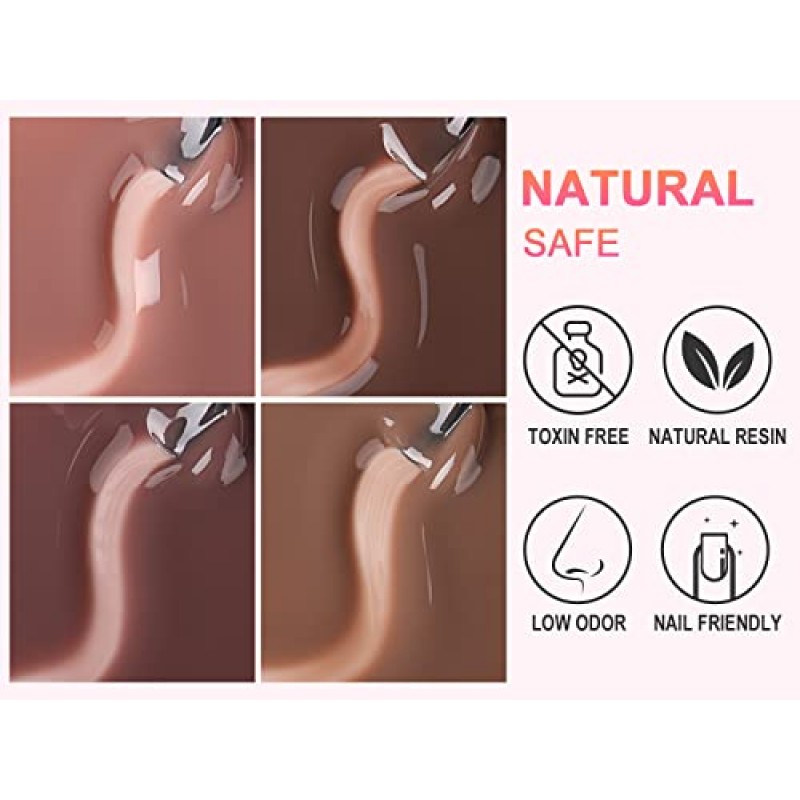 AIMEILI 투명한 얼음 젤리 젤 매니큐어 UV LED 헤마 프리 매니큐어 홈 DIY 매니큐어 네일 살롱 바니시 키트 4pcs X 10ml 세트 - 키트 세트 21