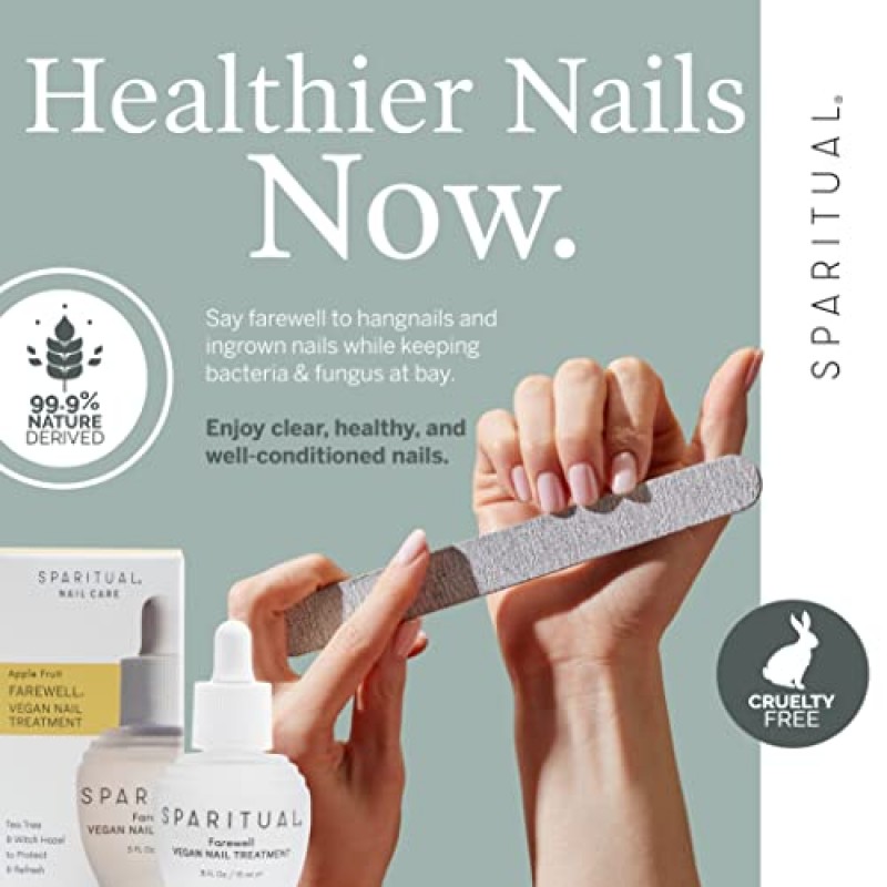 특별한 사과 과일 작별 비건 네일 트리트먼트 | 손톱 손상으로부터 보호 0.5oz(0.5 Fl Oz)